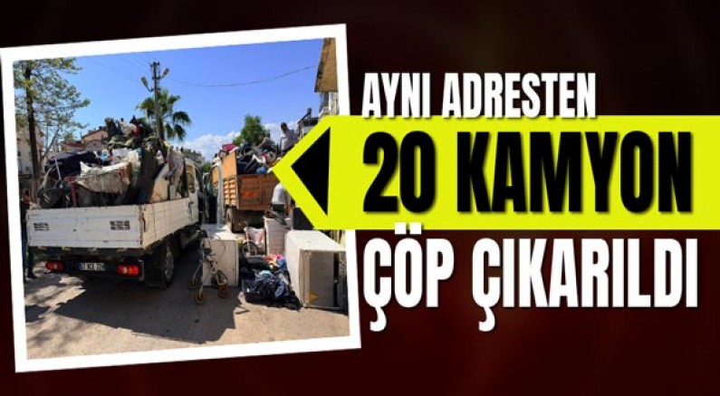 Kepez Belediyesi’nden çöp ev temizliğİ