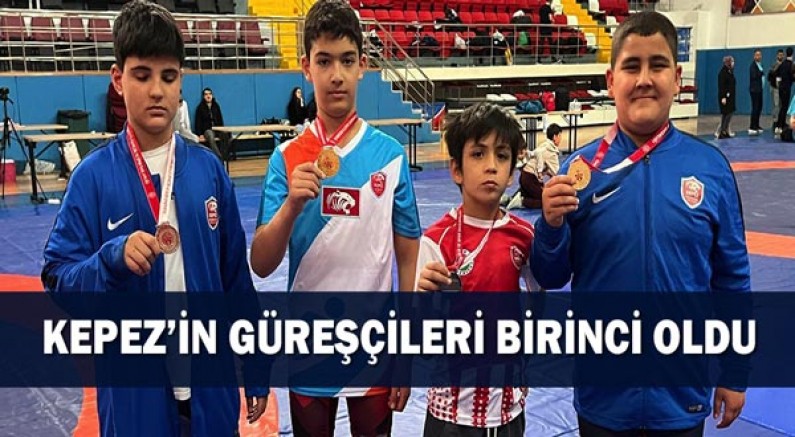 Kepez’in güreşçileri birinci oldu