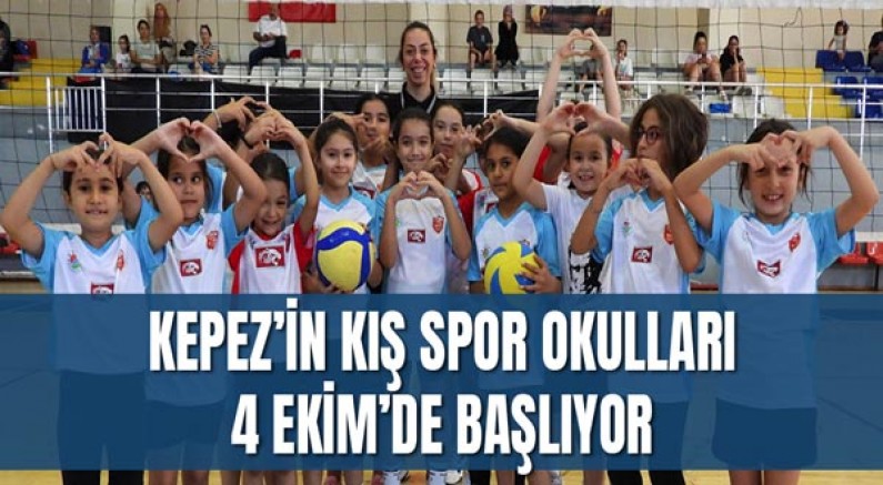 Kepez’in kış spor okulları 4 Ekim’de başlıyor