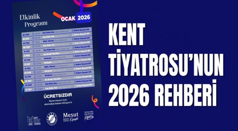 Kepez Kent Tiyatrosu’nun 2026 rehberi