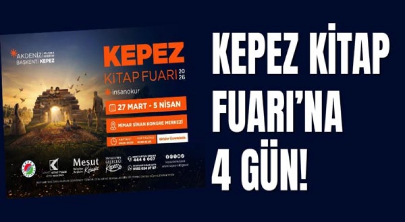 Kepez Kitap Fuarı’na 4 gün!