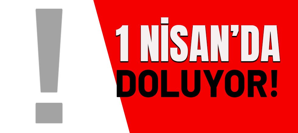 1 Nisan'dan itibaren cezalar geliyor.
