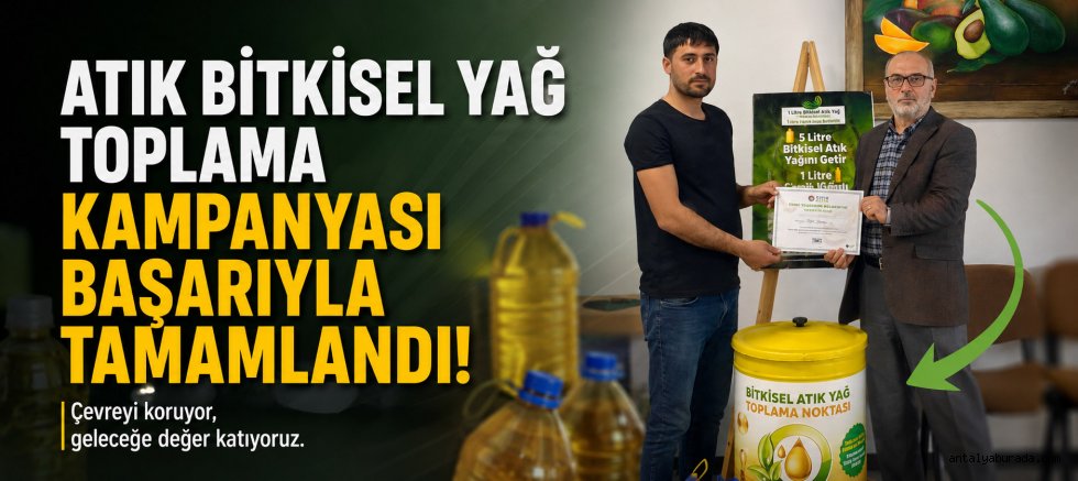 Alanya'da atık yağlar toplandı.