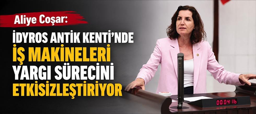 Aliye Coşar: İdyros Antik Kenti'nde İş Makineleri Yargı Sürecini Etkisizleştiriyor