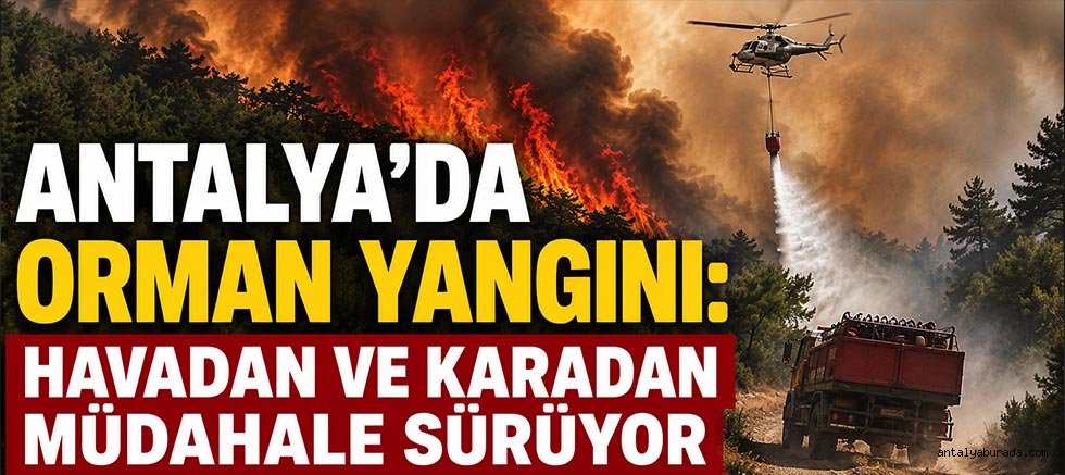 Antalya’da Orman Yangını: Havadan ve Karadan Müdahale Sürüyor