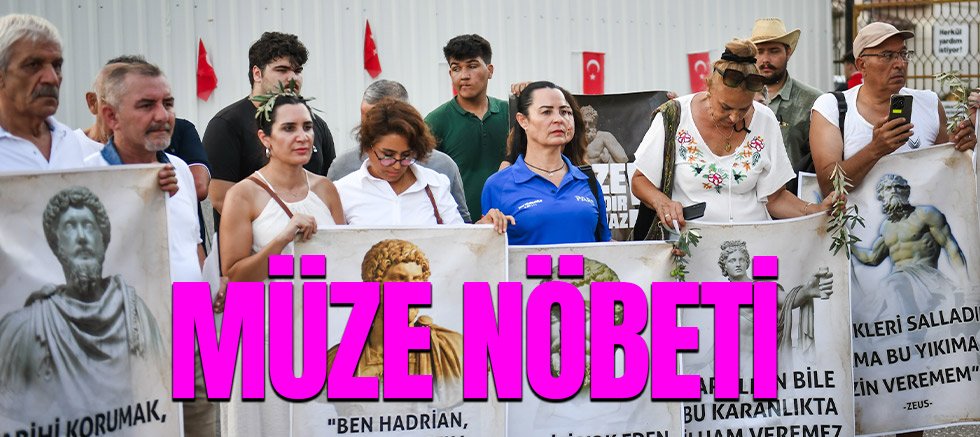 Antalya Müzesi’nin yıkım kararına karşı 29 STK nöbet tuttu.