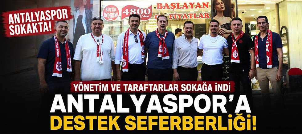 Antalyaspor'dan Sokak Kampanyası: 