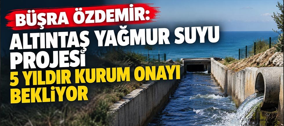 Büşra Özdemir: Altıntaş Yağmur Suyu Projesi 5 Yıldır Kurum Onayı Bekliyor