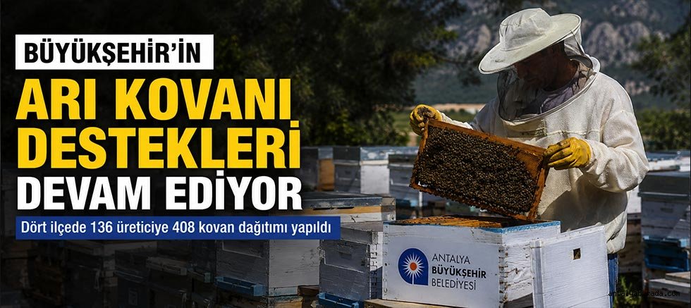 Büyükşehir’in arı kovanı destekleri devam ediyor