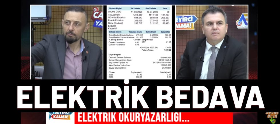 Elektrik Mühendisleri Odası Başkanı Şaban Tat, bedava elektriği anlattı.