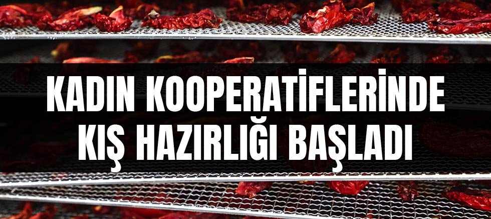 Kadın kooperatiflerinde kış hazırlığı başladı