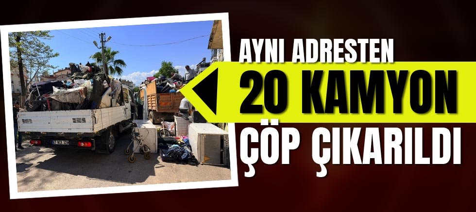 Kepez Belediyesi’nden çöp ev temizliğİ