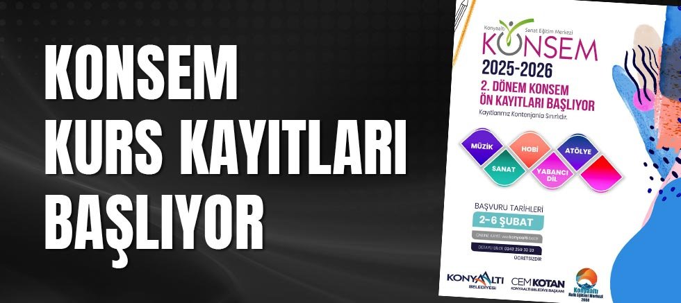 Konsem Kurs Kayıtları Başlıyor