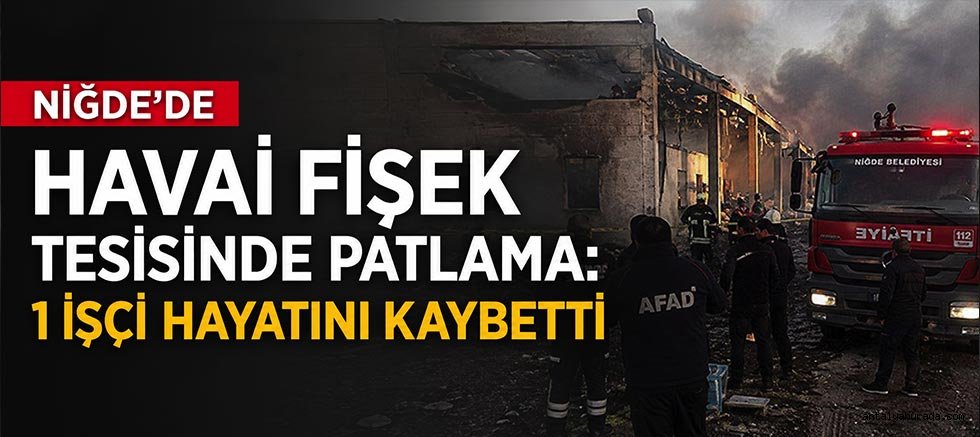 Niğde'de Havai Fişek Tesisinde Patlama: 1 İşçi Hayatını Kaybetti