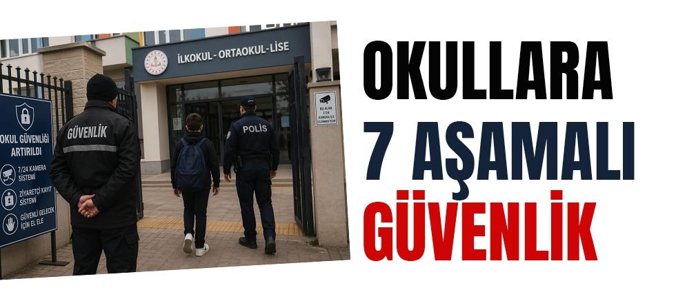 Okullarda 7 Aşamalı Güvenlik Sistemi Başlıyor