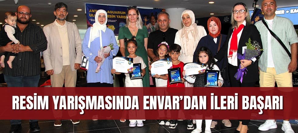 Resim yarışmasında Envar’dan ileri başarı
