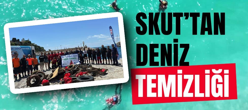 Skut’tan Deniz Temizliğine Destek