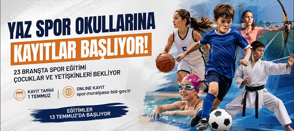 Yaz spor okullarına kayıtlar başlıyor