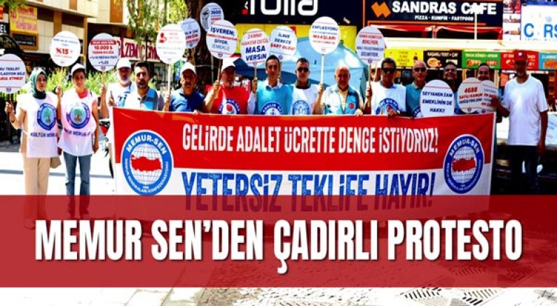 Memur Sen’den Çadırlı protesto