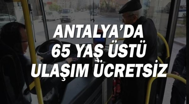 Muhittin Böcek'ten Antalya'da 65 yaş üstü ücretsiz ulaşım açıklaması!