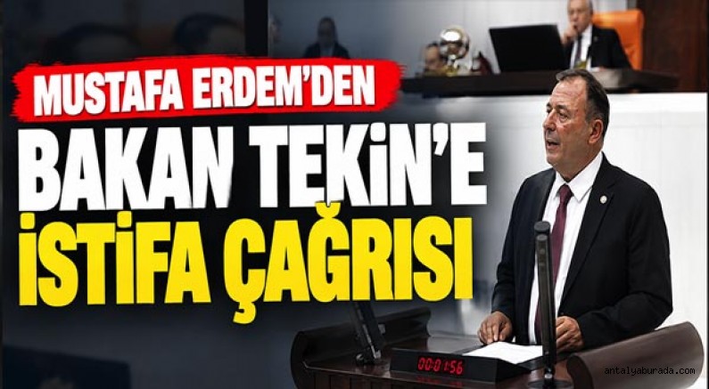Mustafa Erdem'den Bakan Tekin'e İstifa Çağrısı