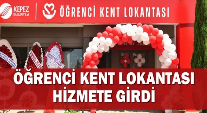 Öğrenci Kent Lokantası Hizmete Girdi