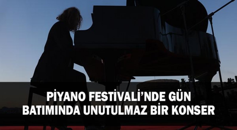 Piyano Festivali’nde gün batımında unutulmaz bir konser