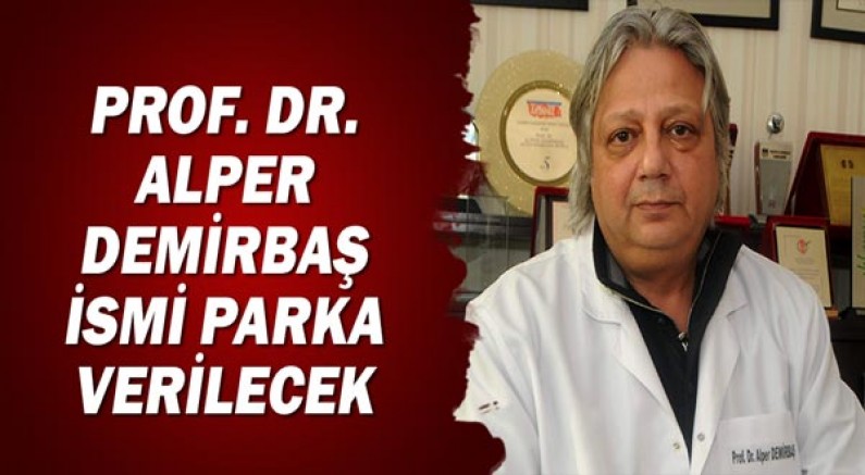 Prof. Dr. Alper Demirbaş ismi parka verilecek