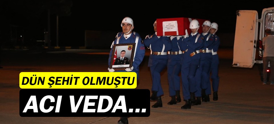 Şehit Astsubay Mesut Akmeşe için Antalya'da tören...