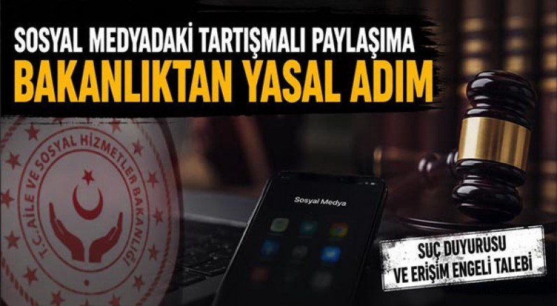 Sosyal Medyadaki Tartışmalı Paylaşıma Bakanlıktan Yasal Adım