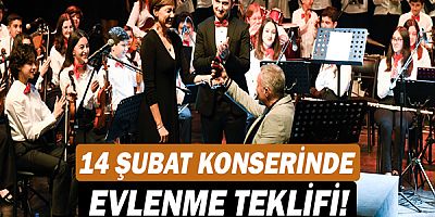 14 Şubat konserinde evlenme teklifi!