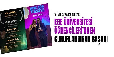 16.⁠ ⁠Mıxx Awards Türkiye: Ege Üniversitesi Öğrencileri’nden Gururlandıran Başarı 