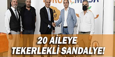 20 aileye tekerlekli sandalye!