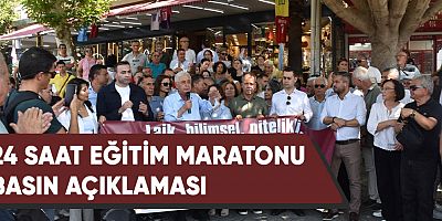24 Saat Eğitim Maratonu Basın Açıklaması