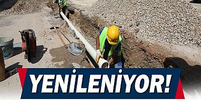 70 yıllık içme suyu hattı yenileniyor!