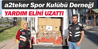 a2teker Spor Kulübü Derneği'nden Ramazan paketi desteği.
