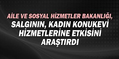 Aile ve Sosyal Hizmetler Bakanlığı, salgının kadın konukevi hizmetlerine etkisini araştırdı