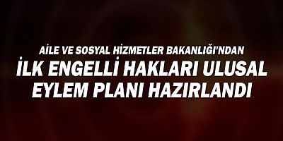 Aile ve Sosyal Hizmetler Bakanlığı tarafından ilk Engelli Hakları Ulusal Eylem Planı Hazırlandı