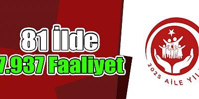 “Aile Yılı” Kapsamında 81 İlde 7.937 Faaliyet