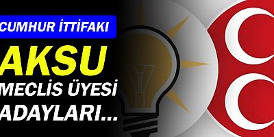 AK Parti ve MHP'nin Aksu Meclis Üye Adayları!