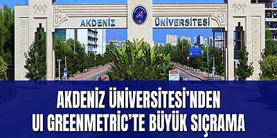 Akdeniz Üniversitesi’nden UI GreenMetric’te Büyük Sıçrama
