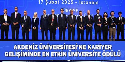 Akdeniz Üniversitesi’ne Kariyer Gelişiminde En Etkin Üniversite Ödülü