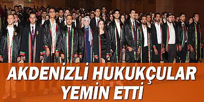 Akdenizli hukukçular yemin etti