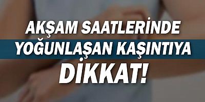 Akşam saatlerinde yoğunlaşan kaşıntıya dikkat!