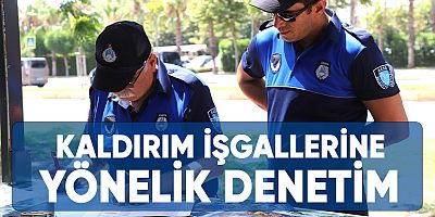 Aksu'da Kaldırım İşgallerine Yönelik Denetim