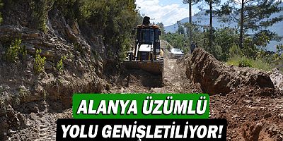 Alanya Üzümlü yolu genişletiliyor!