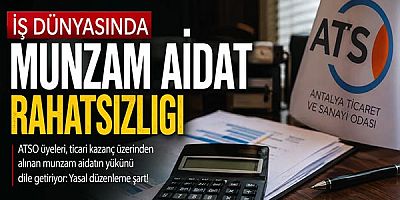 Ali Rıza Akıncı’dan ATSO’da Munzam Aidat Tepkisi: ''Bu Bir Haksızlık ve Vahşettir''