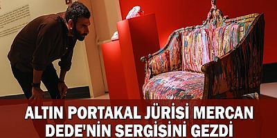Altın Portakal jürisi Mercan Dede'nin sergisini gezdi