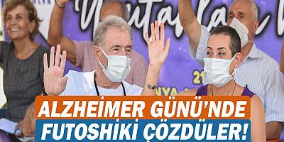 Alzheimer Günü’nde futoshiki çözdüler!