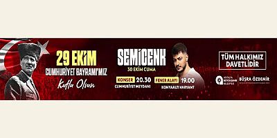 ANTALYA BÜYÜKŞEHİR BELEDİYE BŞK.	CUMHURİYET BAYRAMI FENER ALAYI VE KONSER DUYURUSU - 29.10